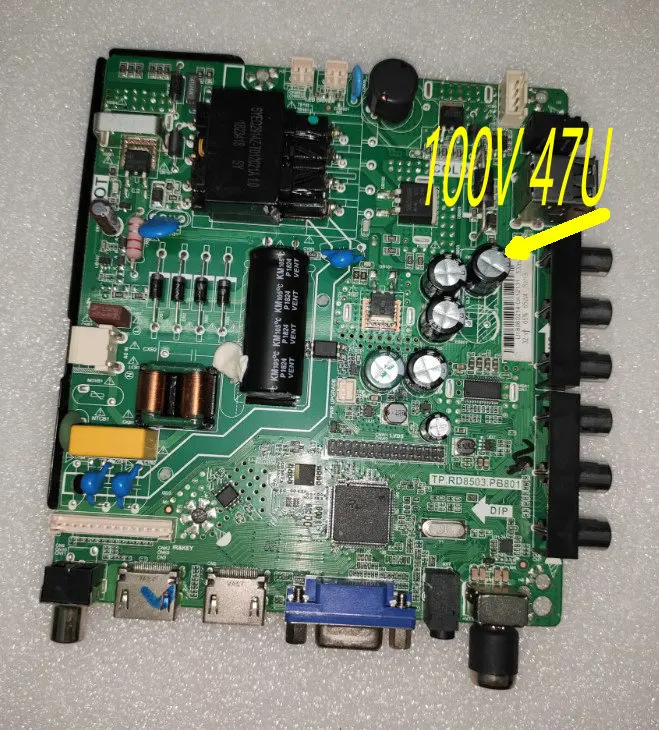 TP.RD8503.PB801-placa base de TV, Unidad de corriente constante de 45W, Compatible con varios LED, control remoto gratuito