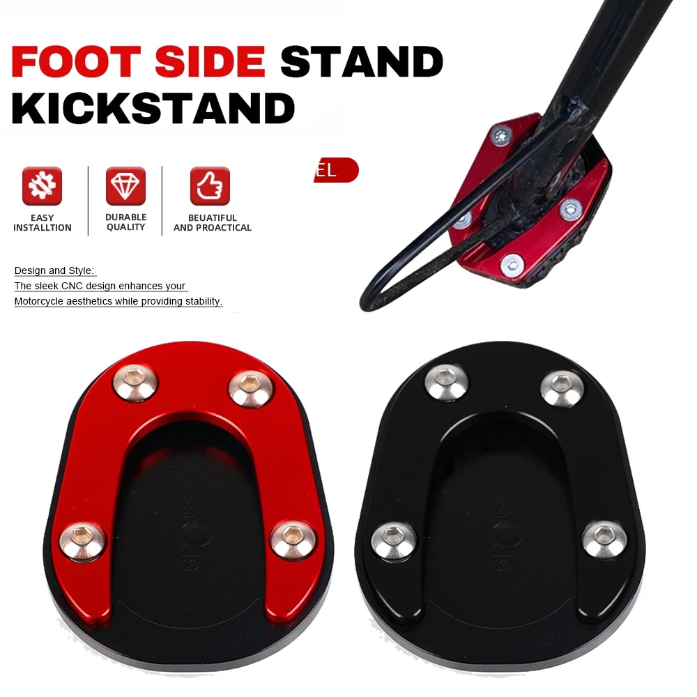 Motorcycle Accessories Side Kickstand Stand Enlarge Extension Foot Pad Support For LONCIN VOGE 300R 300RR 300AC 300DS 250RR