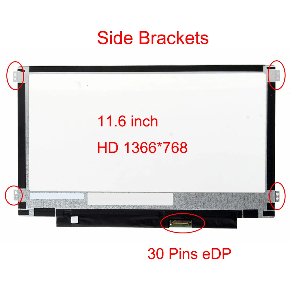 Screen Replacement New for Dell Chromebook 3100 HD 1366x768  LCD LED Display 11.6‘’