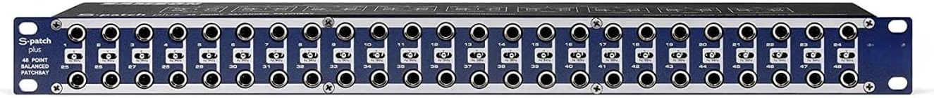 S-Patch Plus 48-Point Audio Patch Bay with 1/4-Inch Phone Connections