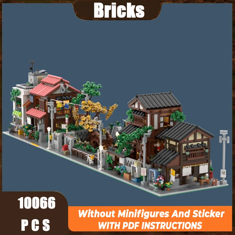 

Изысканный новый продукт, модель строительного блока MOC, японская уличная серия, технология, модульная детская игрушка, подарок, набор для сборки «сделай сам»