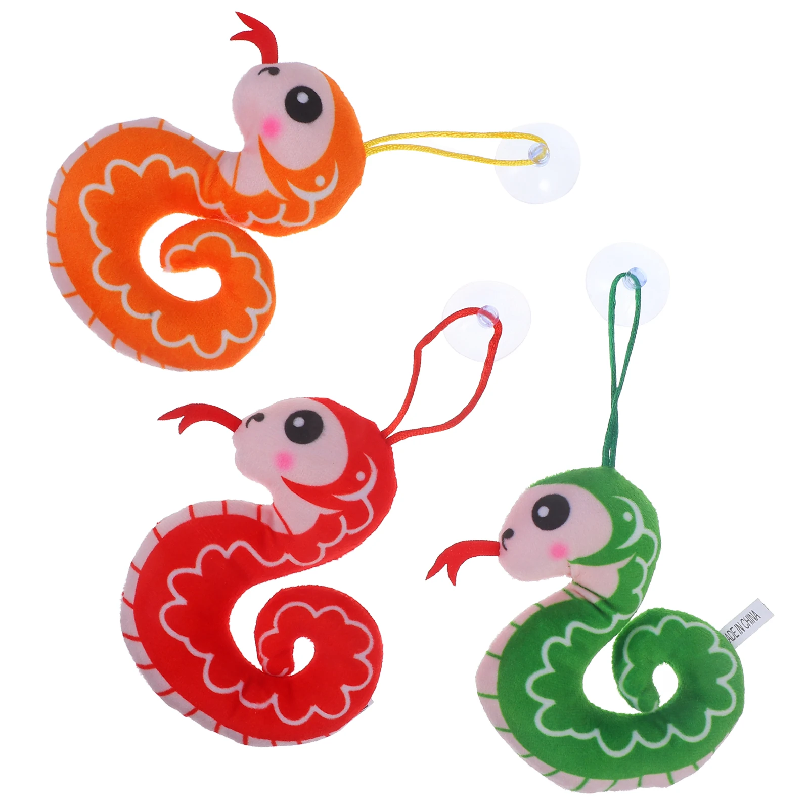 3pcs 12cm Plush Snake Snake Stuffed New Year Gift Animal Toy For Kids 2025 Chinese New Year Party Decor Snake Dolls