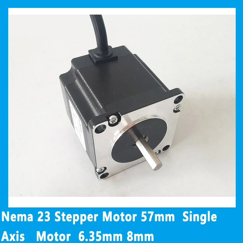 Nema 23 Stepper Motor 57mm  Motor 1.5A Single output shaft diameter 6.35mm or 8mm