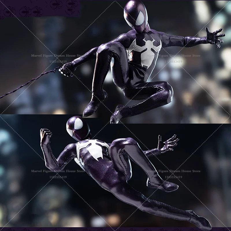 1/12 Scale Black Symbiote Suit Peter Alien Parasitic Organism 6-inch Full Set Action Figure Soldier In Stock DBtoysX6in dbm002