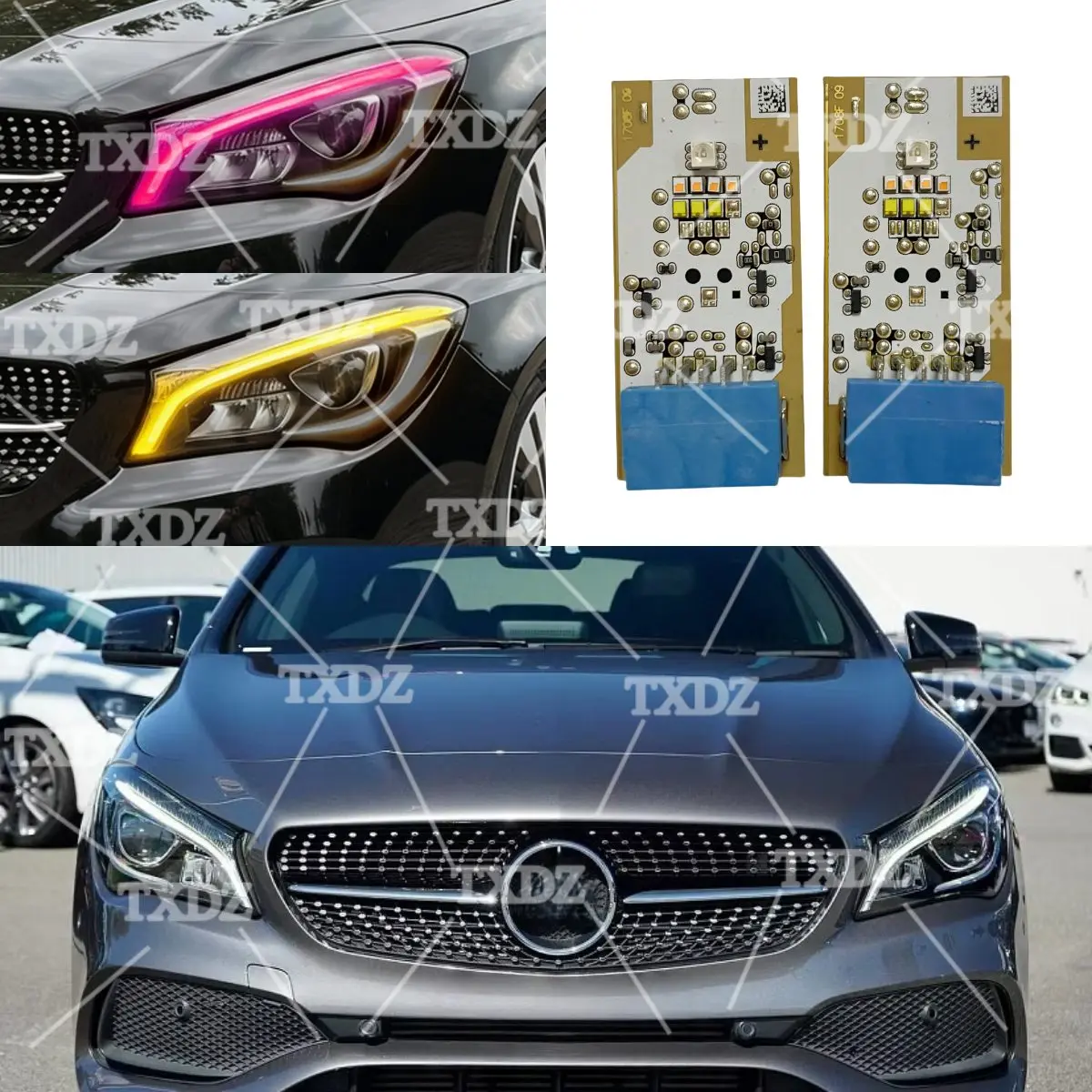 

DRL LED Boards For 2017-2019 Mercedes CLA C117 X117 CLA A 200 180 250 220 LED Headlight Daytime Running Light A1769066600