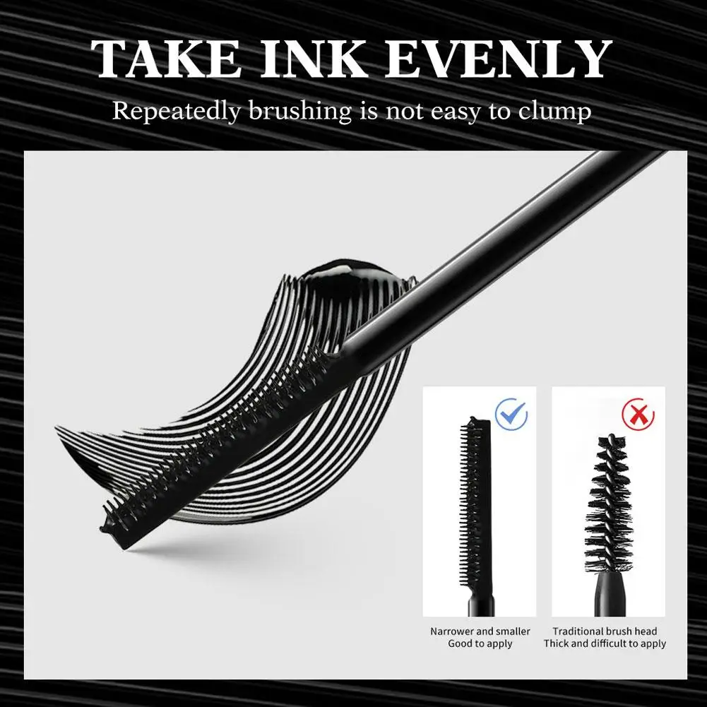 10 مللي بريق ماسكارا الرموش الشباك تمديد طويلة الأمد يطيل التصميم ماكياج أسود ماسكارا مقاومة للماء مستحضرات التجميل