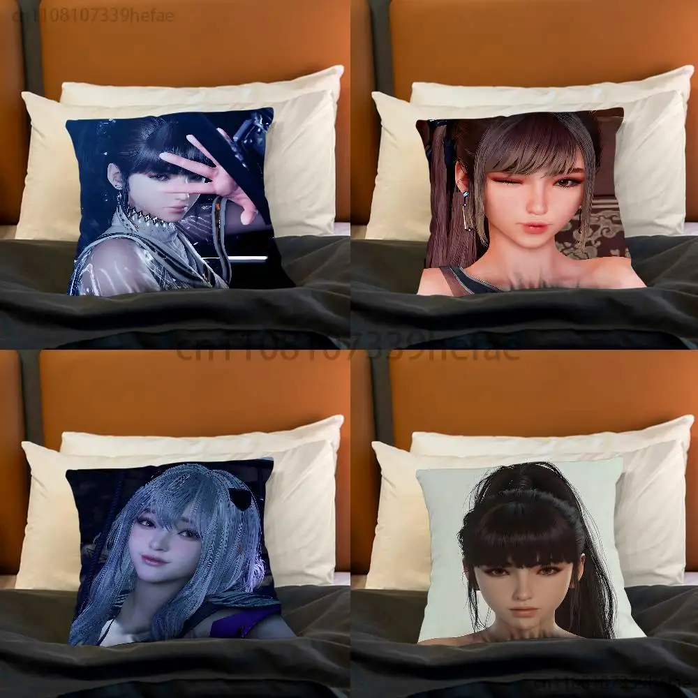 S-Stellar Blade Game Throw Pillow Case For Decoration 30cm 50cm 55cm Square Home Pillowcase Case
