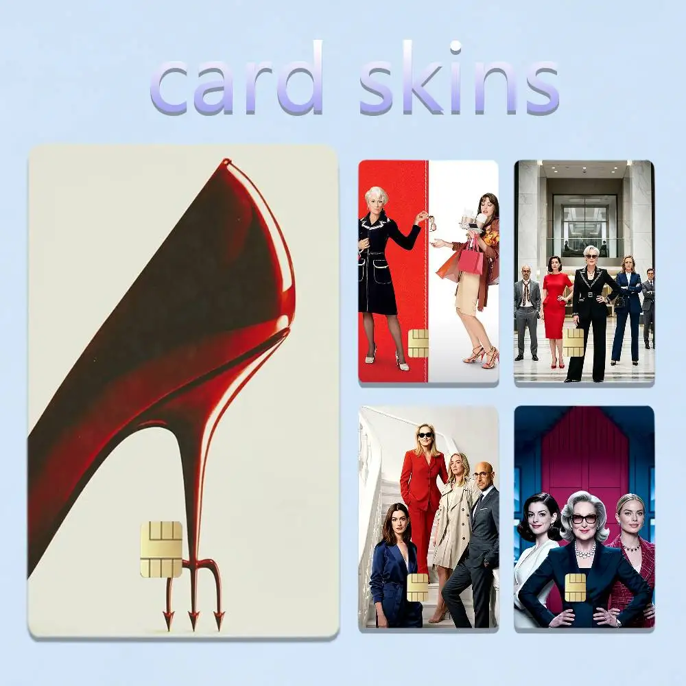 M-Miranda Movie The D-DevilS Wears PDA 4pcs 1Set Card Stickers Small Waterproof Chip 4PCS Card Sticker Anti-Scratch