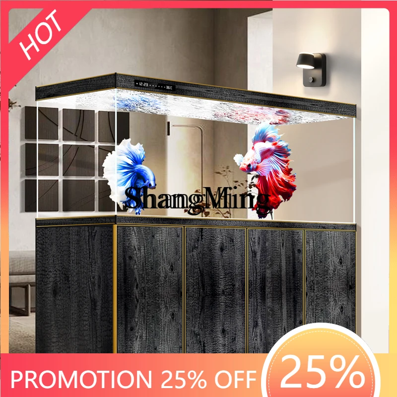 

CL bottom filter dragon fish tank living room home office water-free partition smart aquarium