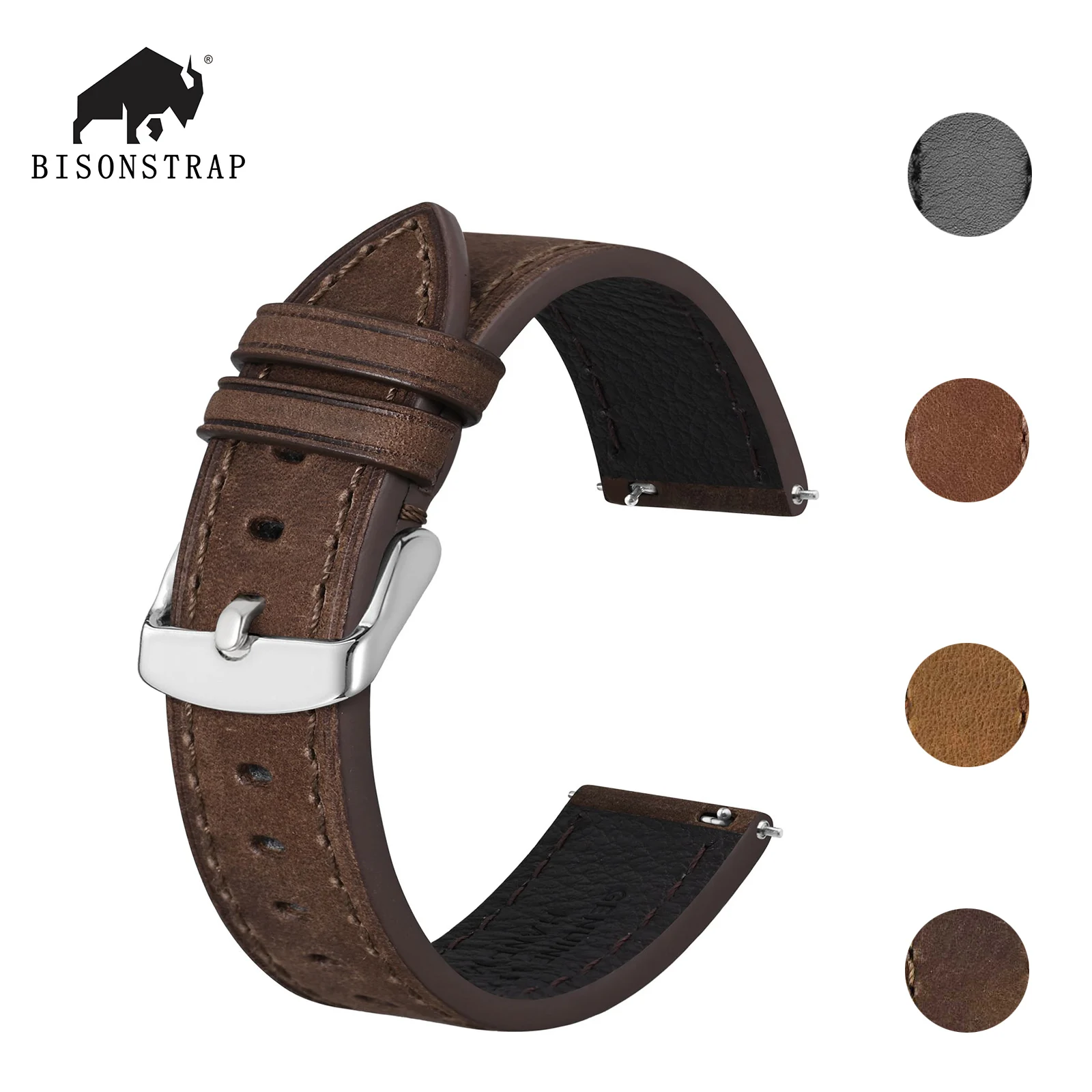 

Ремешок из натуральной телячьей кожи для наручных часов, 18/19/20/21/22 мм