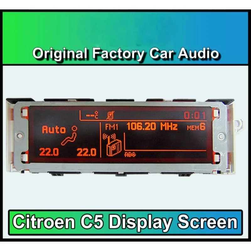 Top Quality !!!! Screen Support USB + Dual-zone Air Bluetooth Display Monitor Red 12 Pin for Peugeot 307 407 408 citroen C4 C5