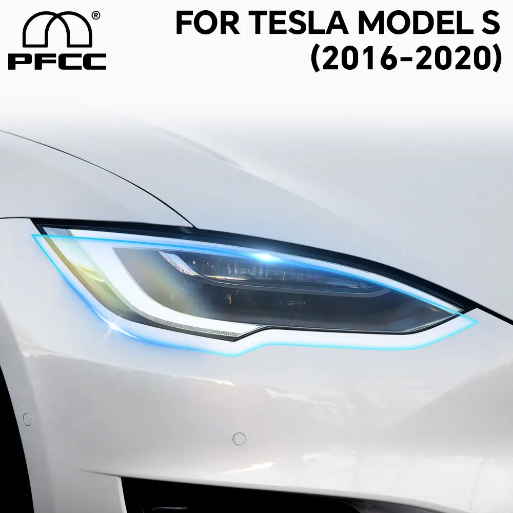 

Car Headlight Rearview Mirror Film Clear PPF Anti Scratch Sticker for Tesla Model S 2016 2017 2018 2019 2020 Pre Cut Protection