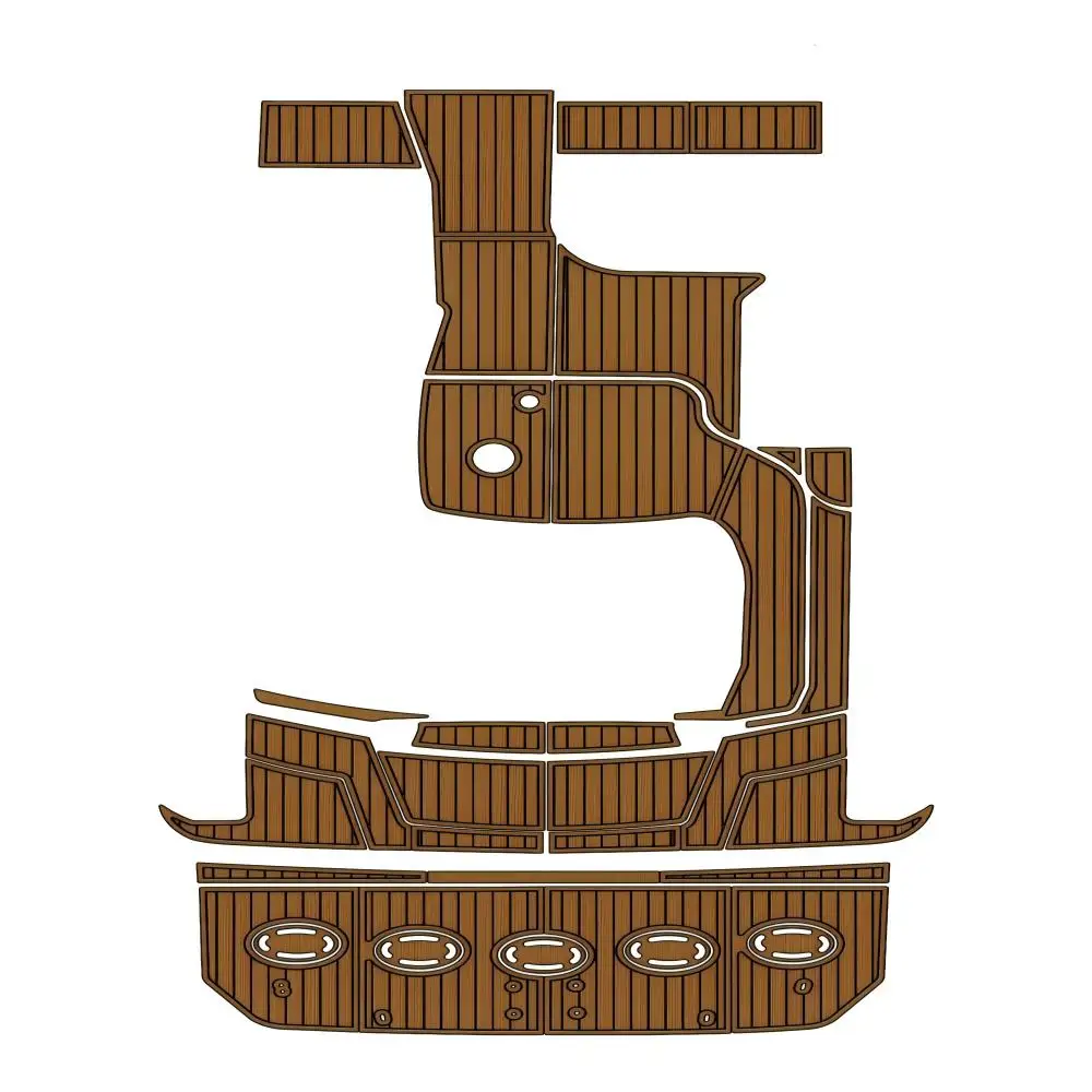 STLF 2010 Sea Ray 370 Swim Platform Cockpit Pad Boat EVA Foam Teak Deck Floor Mat SeaDek MarineMat Gatorstep Style Self Adhesive