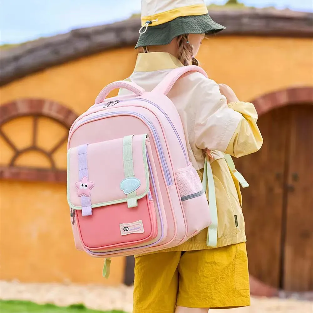 Sun Eight Orthopedic School Bag Boy Girl Mochila Escolar Primary Student Shoulder Backpack Large Capacity Light Water Proof