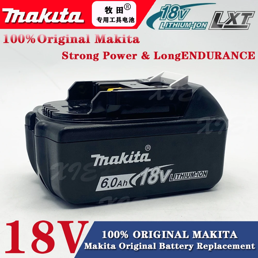 

Makita 18V 6Ah rechargeable battery, LED displays battery level, for Makita BL1830 BL1840BL1860B BL1850 power tools