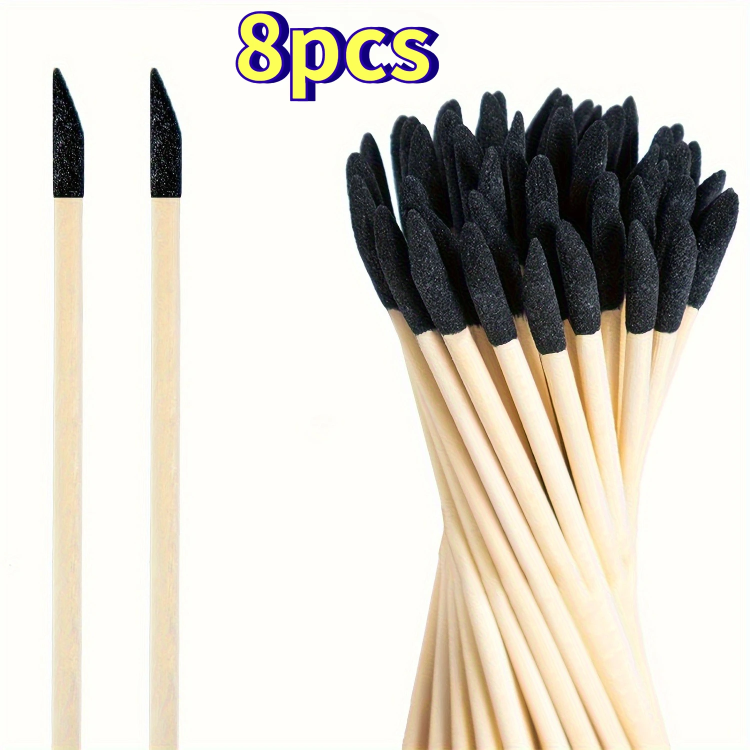 8pcs Sand Sticks: Multi-Functional Polishing Tools for Fine Details, Perfect for Plastic Models, Wooden Hobbies, and More