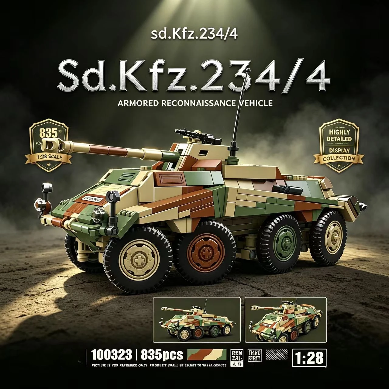 Blocos de Montagem Sd.Kfz.234/ - Model Kit Armored Core avaliação e preço
