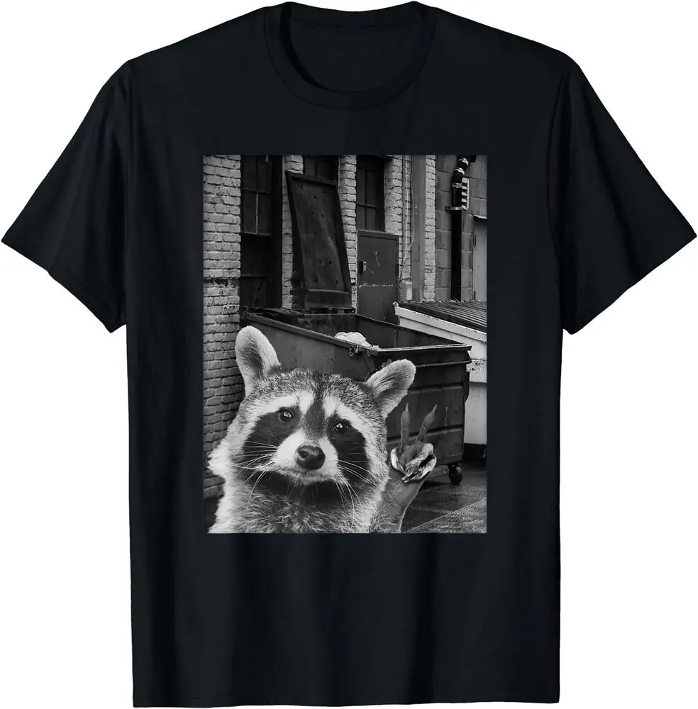 NEW LIMITED Funny Raccoon Selfie Cute T-ShirtAnime Costume Cotton Short SleeveLuxury vintage oversized