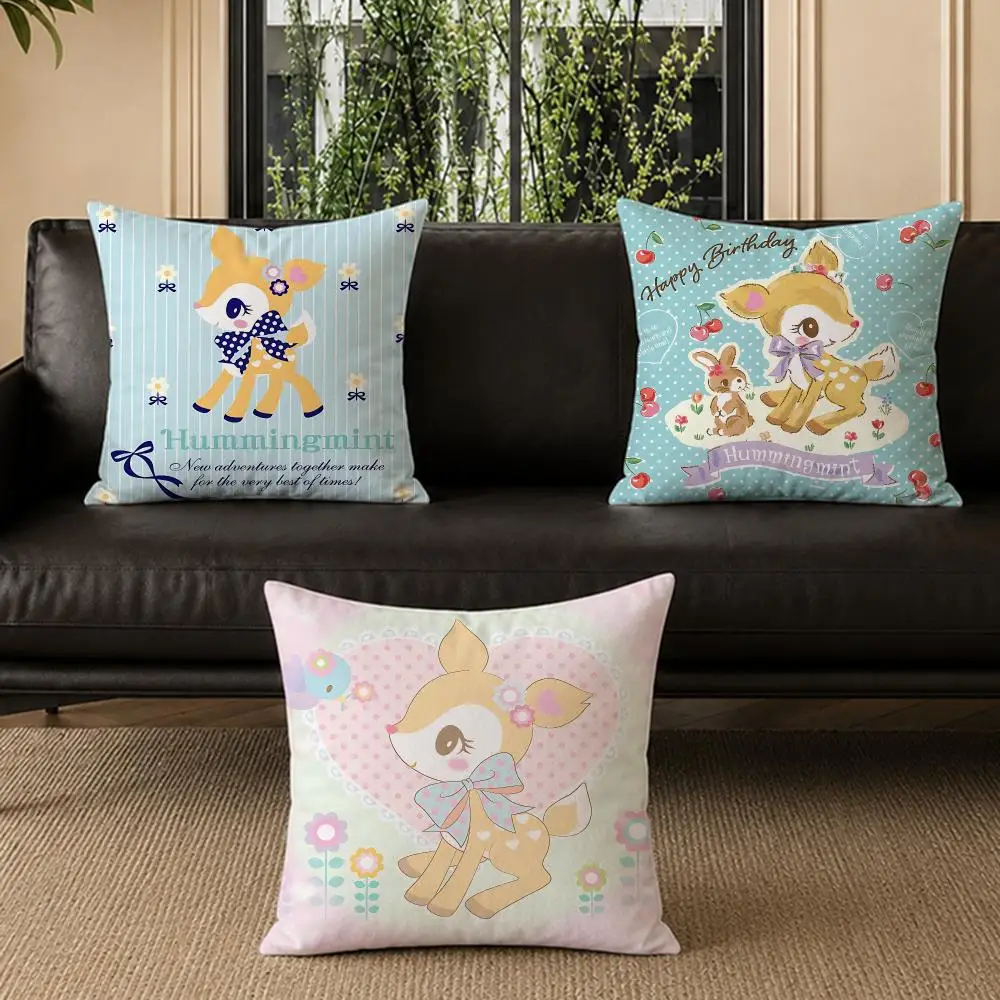 popular Hummingmint Cushion Cover Pillow Short Plush Pillow Modern Minimalist Style for Living Room Bedroom Gift Giving