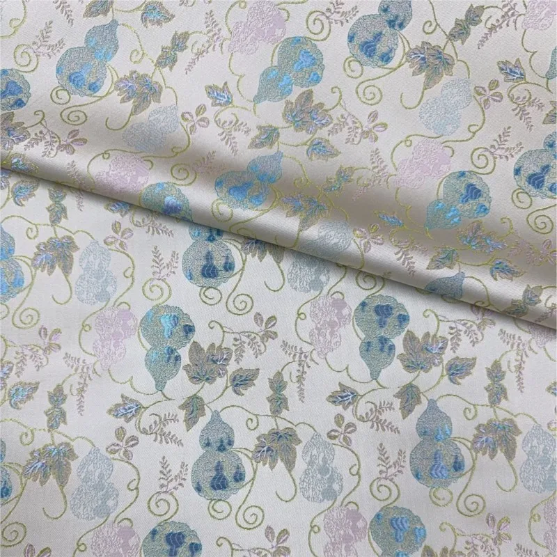 The fabric of new Chinese-style short-sleeved vest dress made classic jacquard imitating brocade
