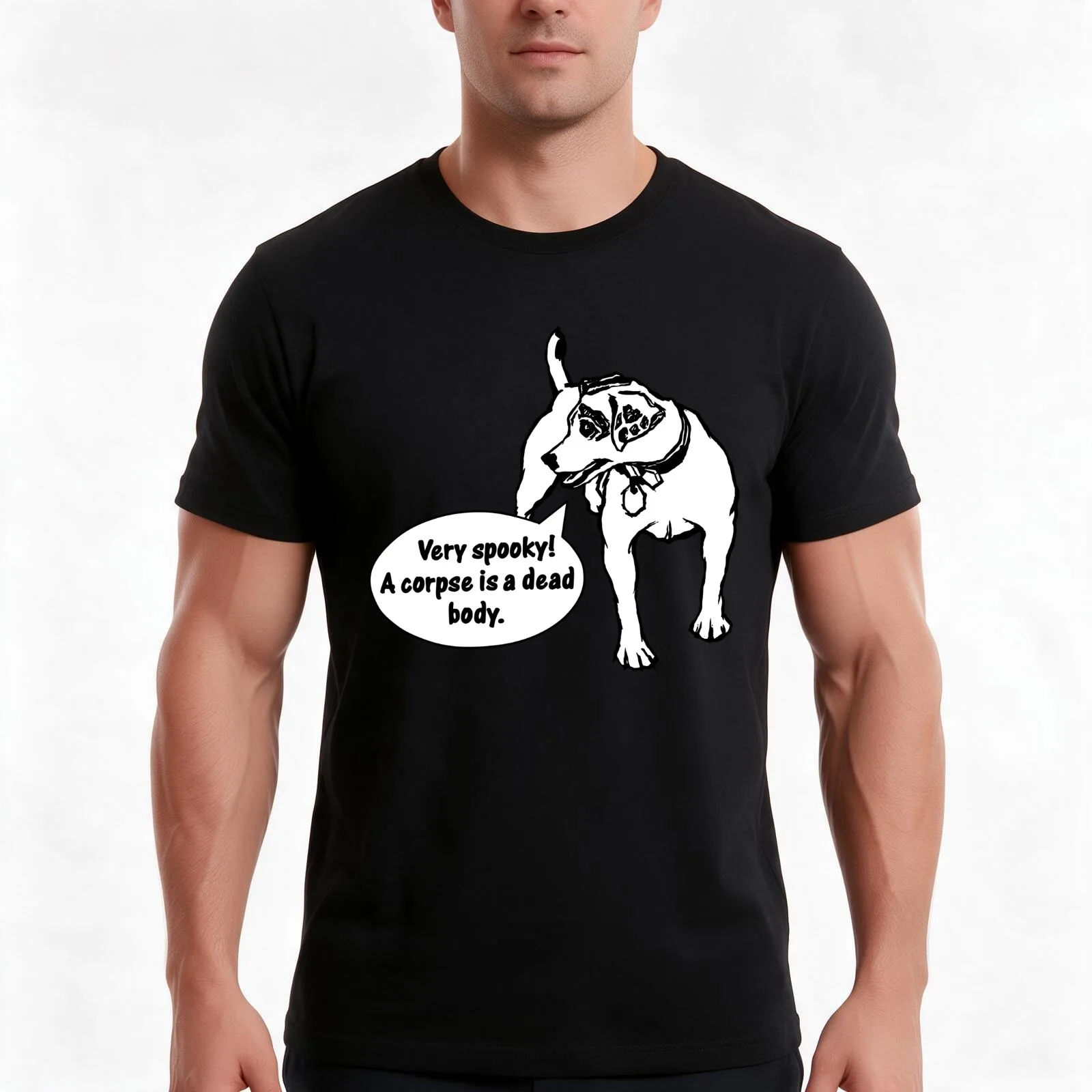 Wishbone - Very Spooky! T-Shirt Summer Casual Cotton Tee Oversized Streetwear Tops Vintage Graphic Print Unisex Men Women