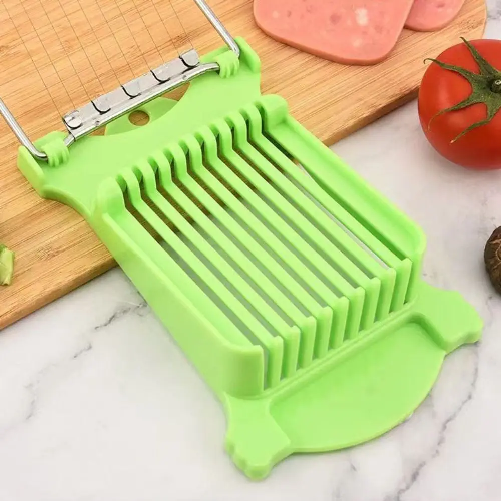 Affettatrice per carne da pranzo in acciaio inossidabile di alta qualità Gadget da cucina taglierina per uova durevole taglierina per frutta portatile multifunzione casa