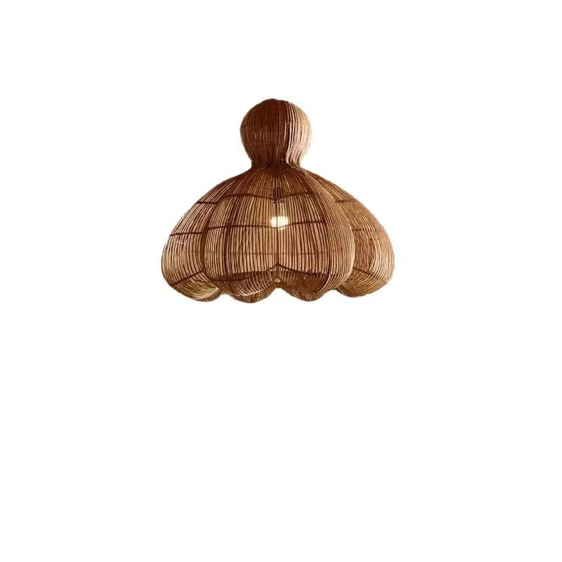 

Retro rattan chandelier B & B restaurant Tea room Catering and clothing store Solid wood Japanese decorative chandelier