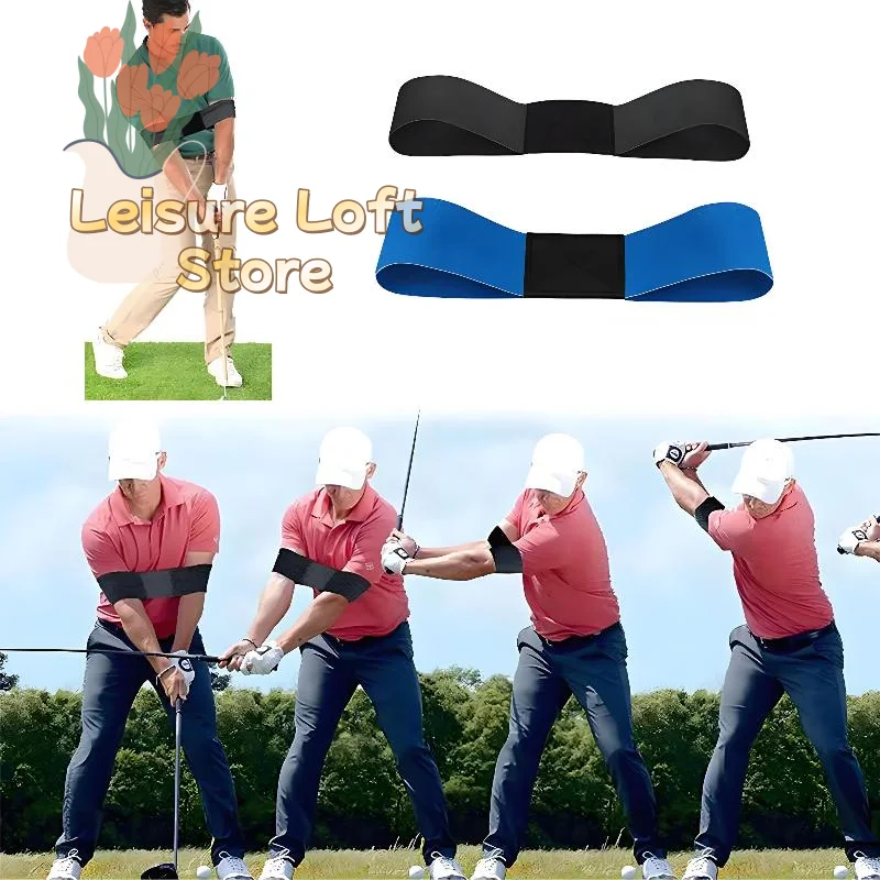 Golf Swing Posture Corrector Band for Beginners Adjustable Fit Arm Position Training Aid for Improved Golf Technique At Practice