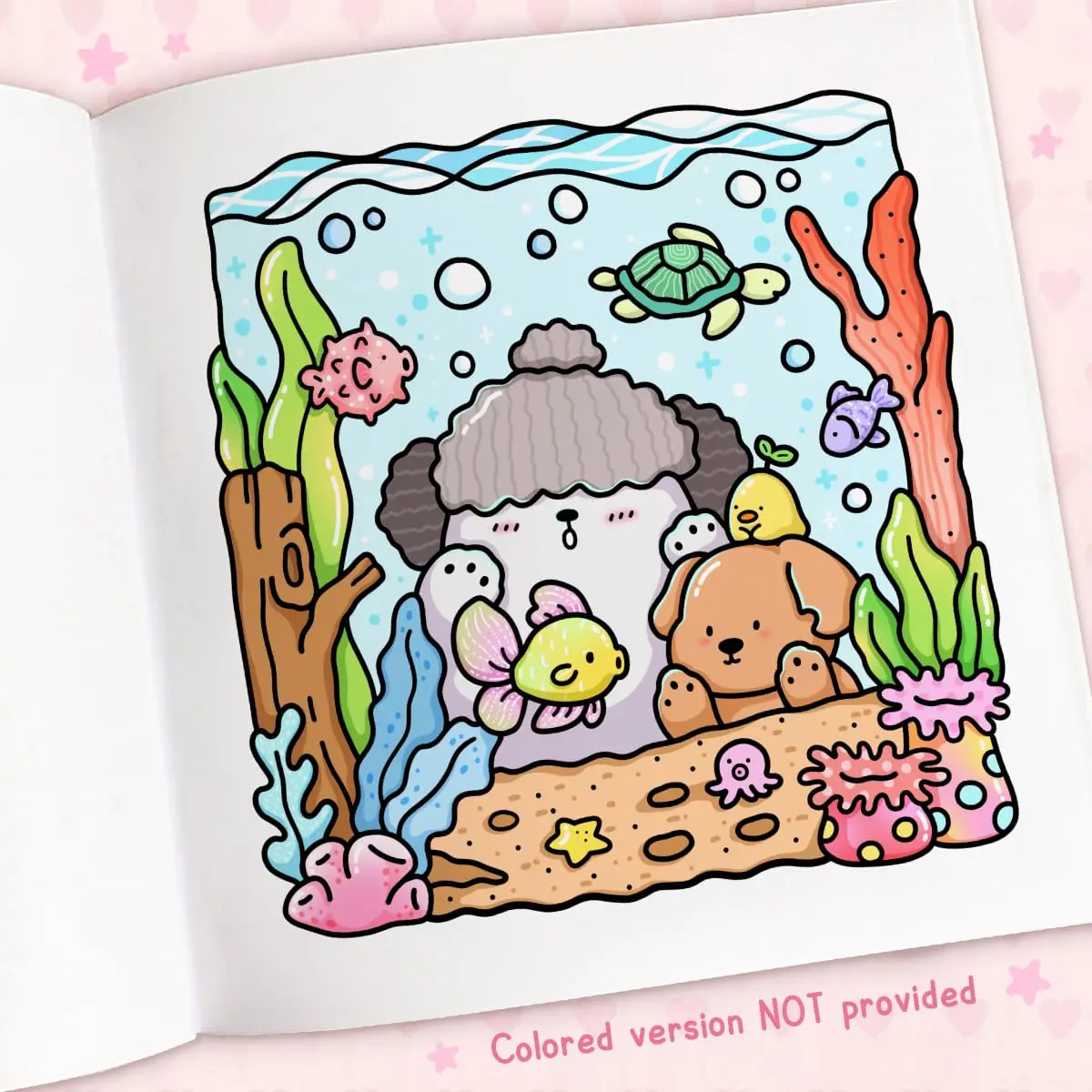Bview Art Cozy Cuties: كتاب تلوين للبالغين والأطفال (تلوين المساحات المريحة)
