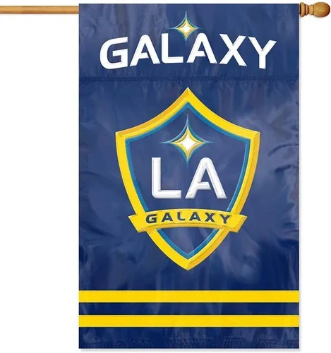 Los Angeles Galaxy LA Premium 2-Sided Banner Flag, Applique & Embroidered, 28x44 uua