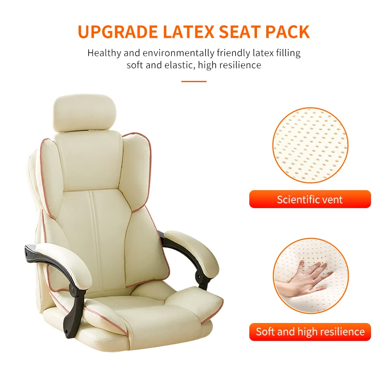Custom Ergonomic PU Leather Silla Gamer Office PC Racing Gaming Chair Modern Swivel Reclining Computer Game Chair Cheap view 3