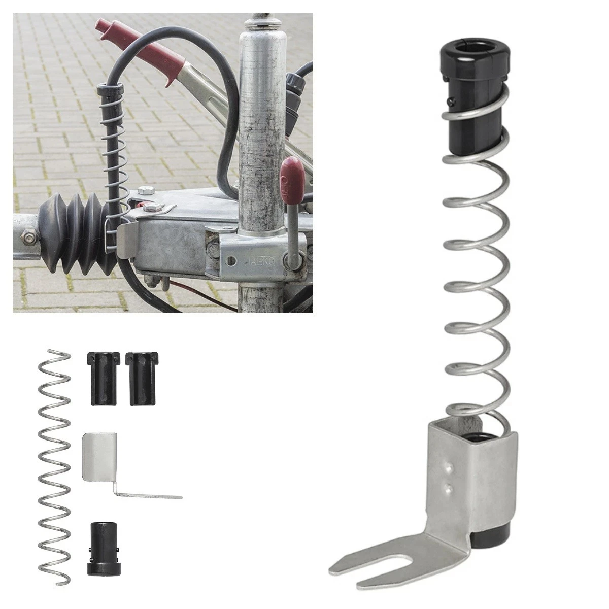 Trailer Cable Protector Spring-Loaded Trailer Accessory For Protecting Trailer Cables From Bending Trailer Couplings Accessories