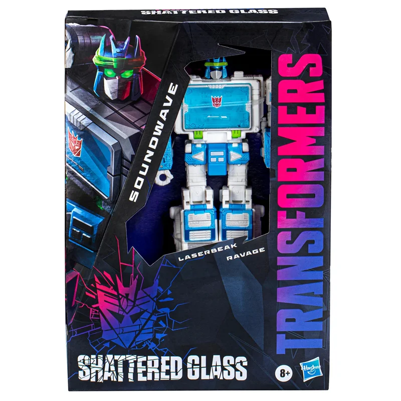 คอลเลคชั่นกระจกแตกเป็น mainan Transformers รุ่น soundwave & IDW's shated Glass-soundwave ตุ๊กตาขยับแขนขาได้โมเดลของขวัญ