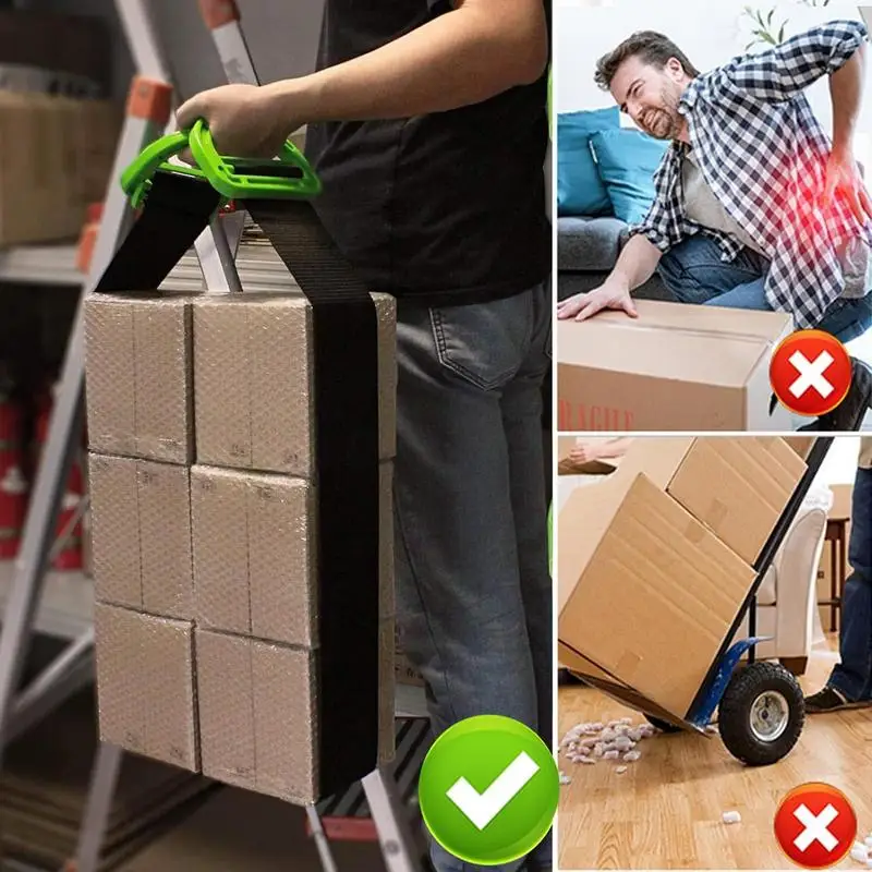 Shoulder Moving Straps 2 Person 2-Person Heavy Furniture Lifting Straps Adjustable Moving Belt Multifunction Mover System