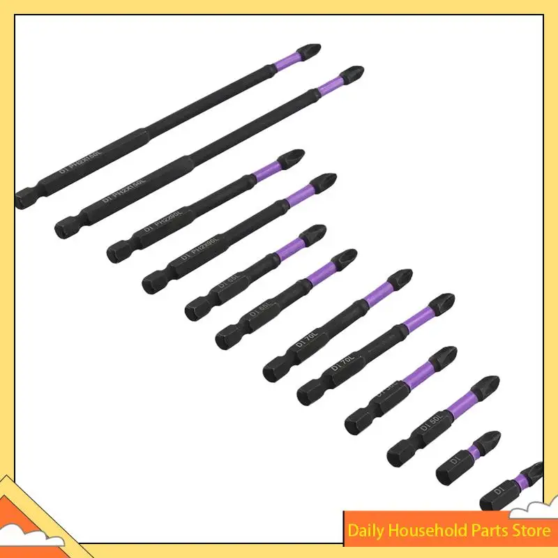 12 قطعة 25-150 مللي متر تأثير مغناطيسي بت المضادة للانزلاق مفك بت مجموعة لحفر الطاقة حار!