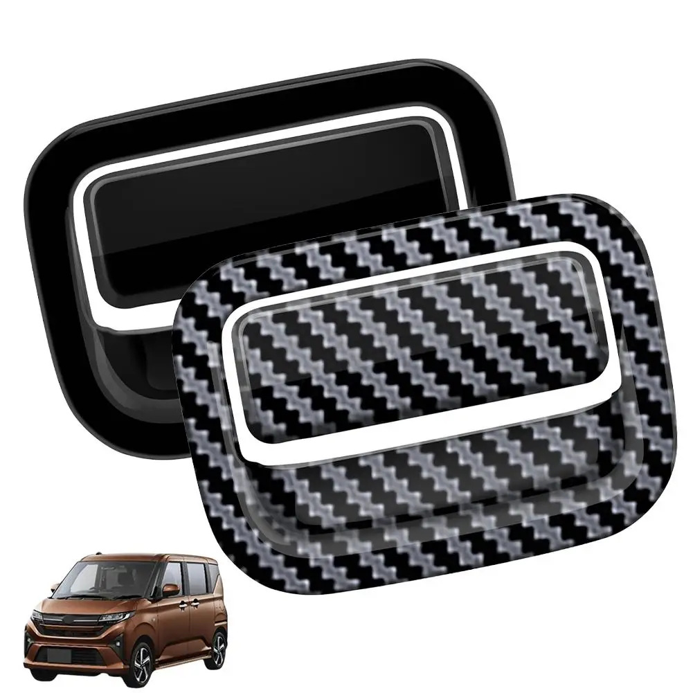 

ABS Carbon Car Armrest Box Handle Frame Trim Cover Sticker for Toyota HIGHLANDER XU70 Kluger 2020 2021 2022 2023 2024 K1I0