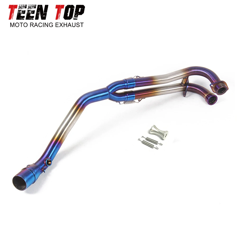Stainless Steel Front Link Pipe For YAMAHA T-MAX 500 T-MAX 530 Exhaust Pipe 51mm Motorcycle Tmax 500 2008-2016 Connect Tube