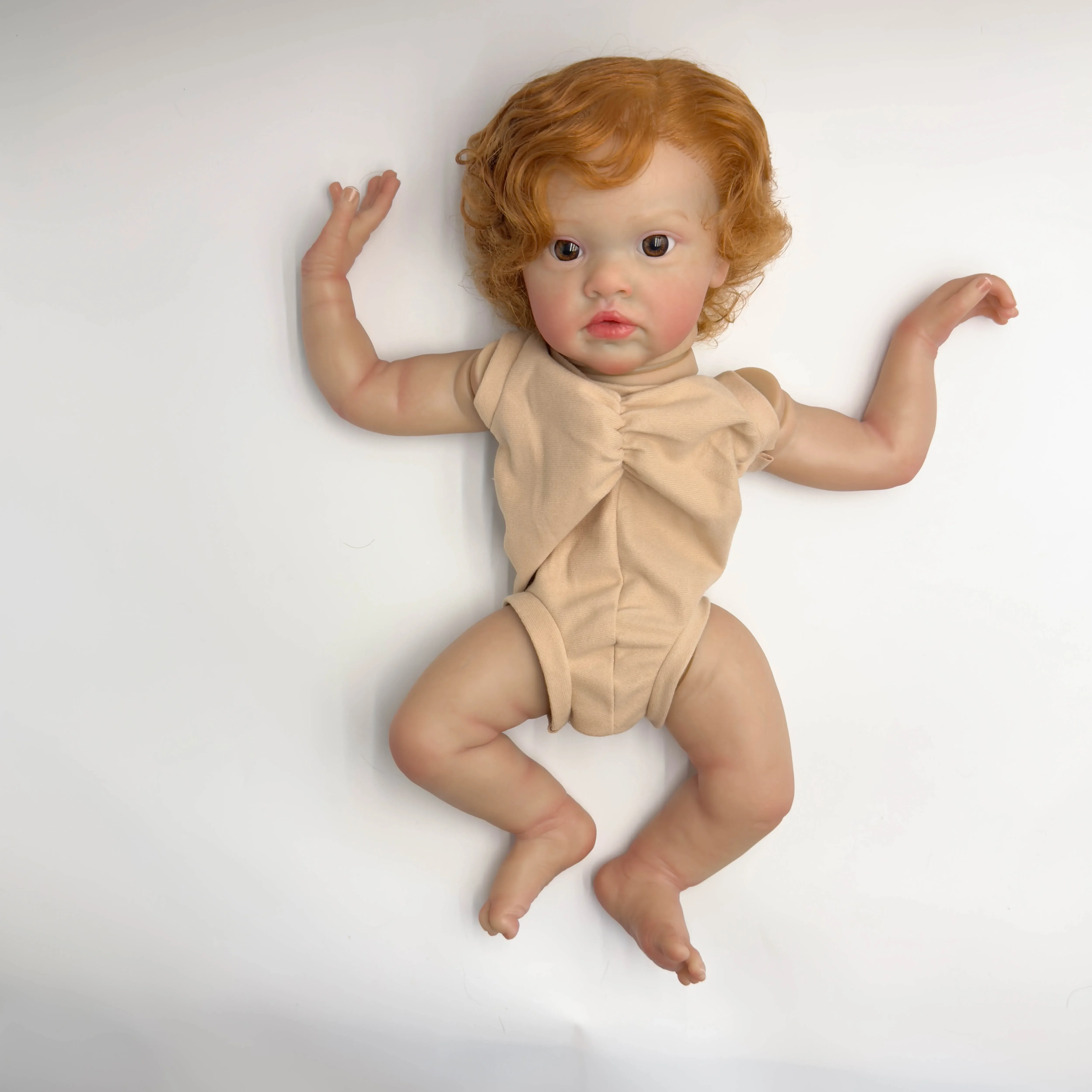 

EGO 20-дюймовая распродажа, готовый окрашенный комплект кукол Chantal, сделай сам, уже окрашенные, реалистичные детали куклы, милые игрушки «сделай сам»