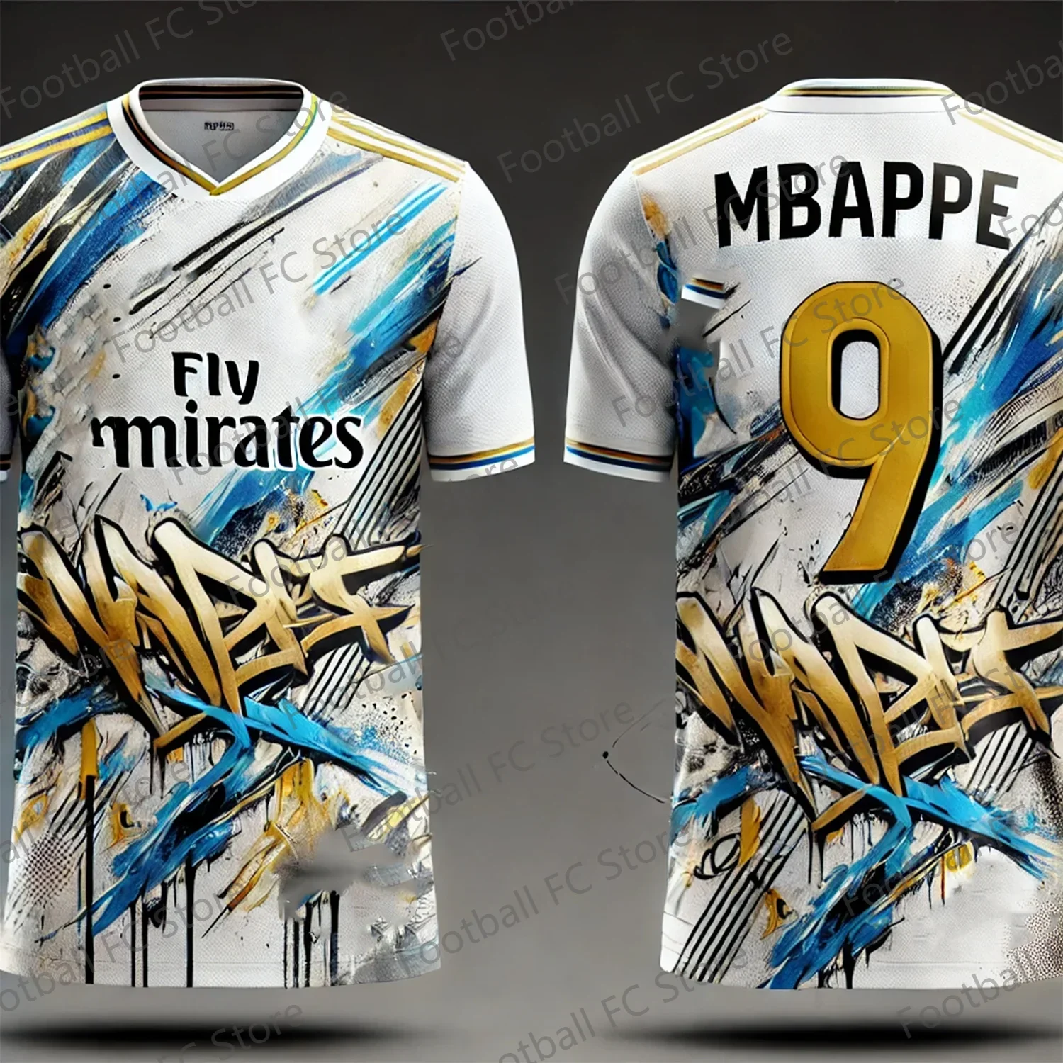 New 24-25 Summer Tee Jersey  CHATGPT Intelligent Design Edition Jersey Special Mbappe 9 Soccer Jersey For Kids/Adult Kit