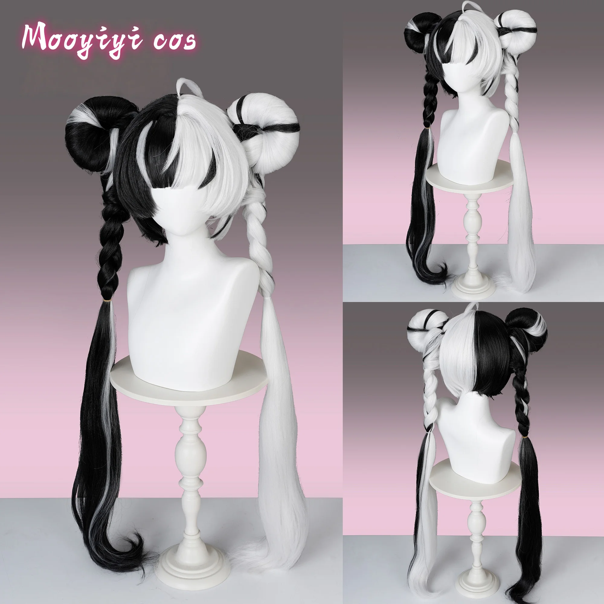 Novo mooyiyi cos dialyn cosplay sapatos peruca halloween natal zenless zona zero em estoque comprimento 90cm peruca de cabelo longo boné livre