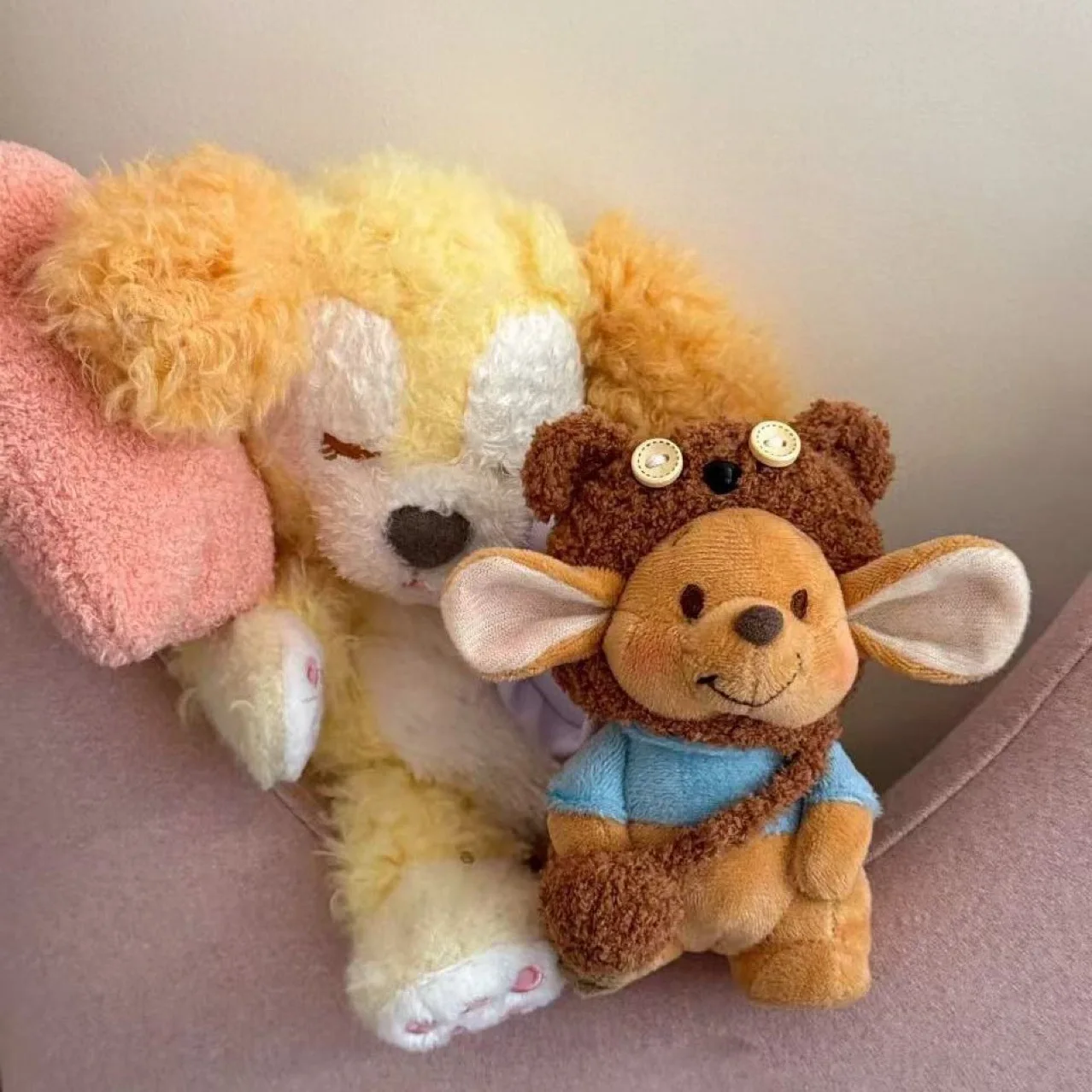 Cute Kangaroo Plush Keychain Plushie Pendant For Women Girls Bag Backpack Purse Car Keys Decoration Soft Stuffed Animal Gift