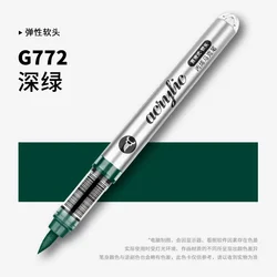 1 PC 120 Colors Direct-liquid Acrylic Art Markers Paint Pens Brush Tip Paint Markers For Rock School DIY Art Supplies Stationery
