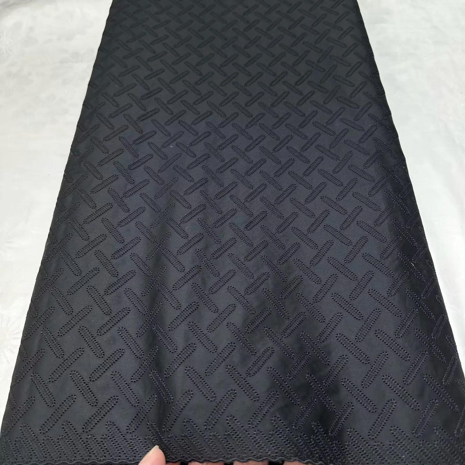 

5 Yards African 100% Cotton Polish Lace Material For Men Cloth 2026 New Soft Atiku Fabric Luxury Quality Men Material 16A103