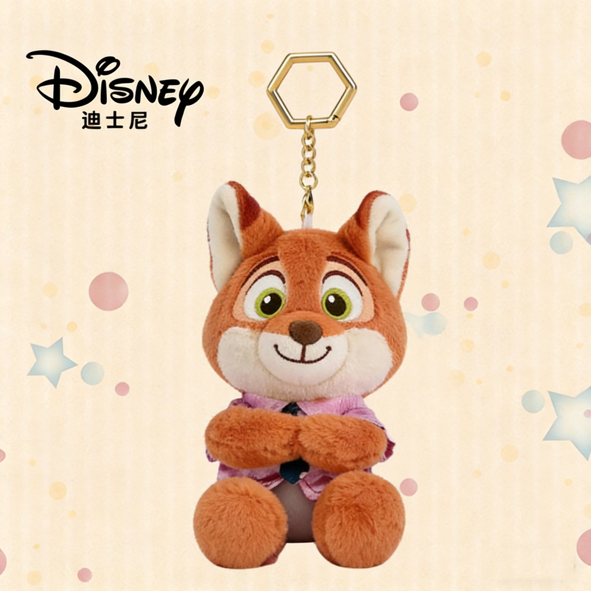 

Оригинальный плюшевый брелок Disney Zootopia Ник, милый мультяшный кулон-подвеска для рюкзака, подарок для детей, девочек и фанатов