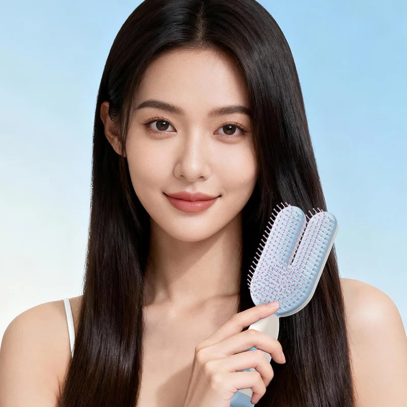 Cartoon Magnetic Air Cushion Comb High Appearance Ladies Scalp Massage Brush Long Curly Hair Fluffy Hair Smoothing Styling Comb