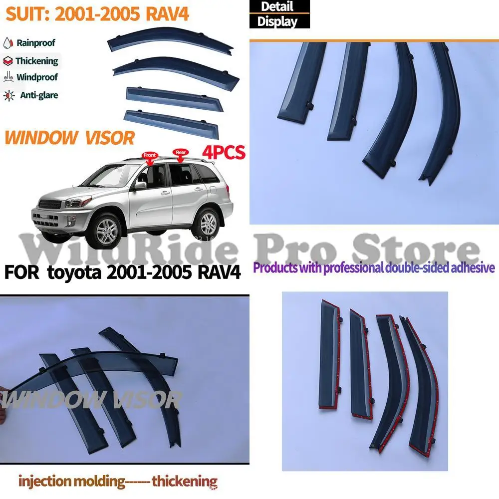 

1 комплект дефлекторов дождя для TOYOTA RAV4 для TOYOTA RAV4 2001 2004