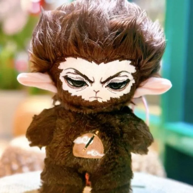 

20 см аниме-игра Wukong Kawaii, хлопковая кукла для косплея, тело со скелетом, Destined One, мягкая плюшевая игрушка из мультфильма, фигурки, подарок для фанатов