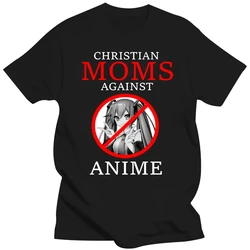 2021 Hottest Sale Christian Moms Against Anime Comfortabled Couple Tees Hip Hop T-Shirts Streetwears Unsiex Clothes New Clothing