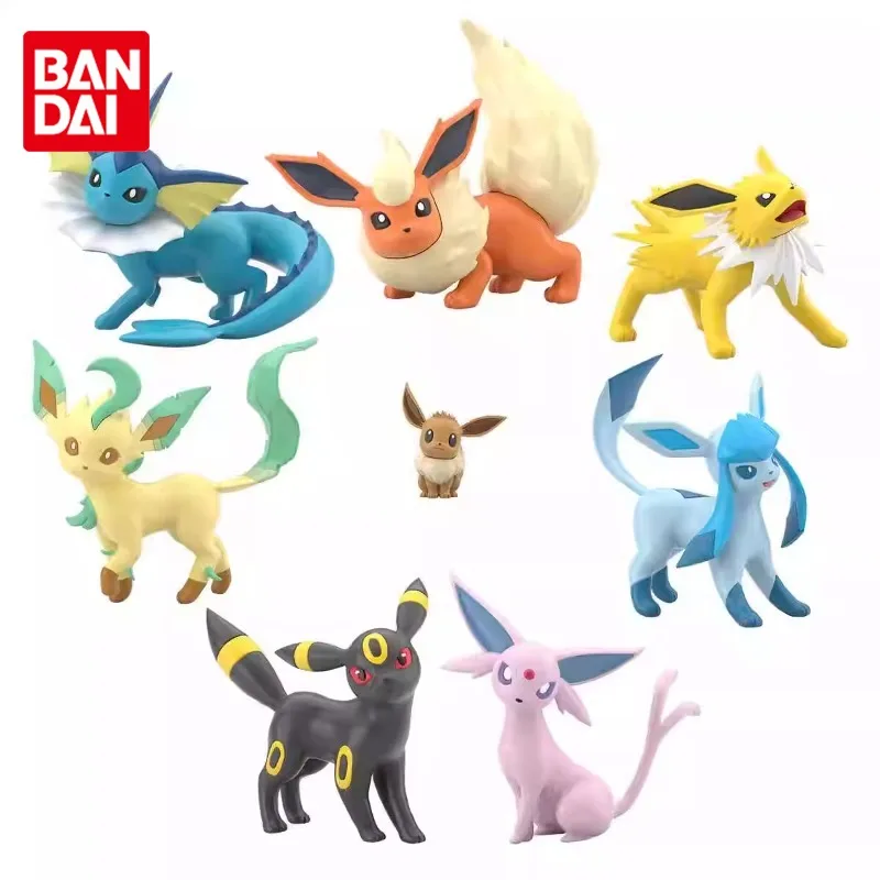 

Bandai Original Pokemon Gashapon Scale World Paldea Region Eevee Anime Action Figures Toys for Boys Girls Kids Gift