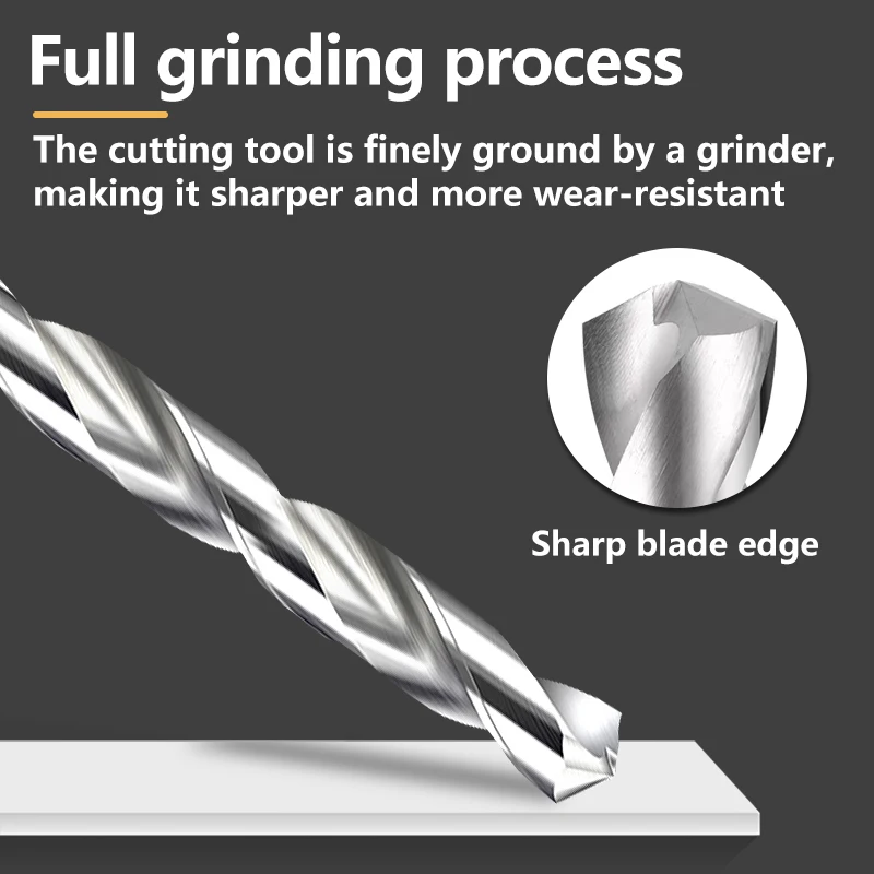 GULING 1PCS CNC Solid Carbide Tungsten Long Shank 150 mm Steel Twist Drill Diameter 3 - 13 mm Straight Shank Drilling Hole